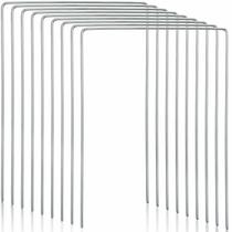 Conjunto de postigos de croquet Deekin, 9 peças de aço, revestidas de plástico, 23 cm