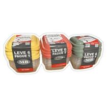 conjunto de pote contendo 18 unidades MB 220 ml cada