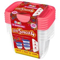 Conjunto De Pote Leve 5 Pague 4 Cores 580ml - Sr180-7 - Sanremo Leve 5 Pague 4 580ml Sanremo Sr180-7 Conjunto De Pote Leve 5 Pague 4 Cores 580ml - Sr180-7 - Sanremo Leve 5 Pague 4 580ml Sanremo Sr180-7