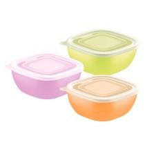 Conjunto de Pote Mix Color Tramontina 600 ml com 3 Peças Conjunto de Pote Mix Color Tramontina 600 ml com 3 Peças