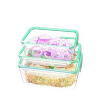 Conjunto de Potes com Trava Retangular com 3 Unidades - Sanremo