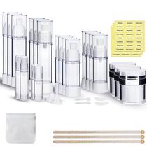 Conjunto de potes de bomba sem ar KOUWICH 50mL x3, 30mL x4, 10mL x2, 5mL x2 Conjunto de potes de bomba sem ar KOUWICH 50mL x3, 30mL x4, 10mL x2, 5mL x2