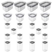 Conjunto de Potes de Cozinha 22un Hermético OU Transparente