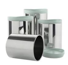 Conjunto de Potes de Inox 4 Peças - Brinox Conjunto de Potes de Inox 4 Peças - Brinox
