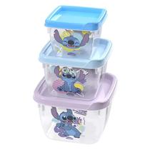 Conjunto de Potes de Plástico Infantil Bebê Conect 3 Unidades Quadrados Meninas Plasútil Conjunto de Potes de Plástico Infantil Bebê Conect 3 Unidades Quadrados Meninas Plasútil