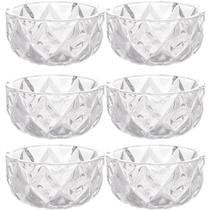 Conjunto de Potes de Sobremesa 6pçs Lyor 270ml Bowls de Cristal de Chumbo Deli Diamond