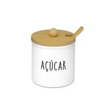 Conjunto de potes de Vidro com Base de Bambu