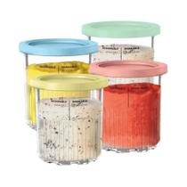 Conjunto De Potes E Tampas Para Sorvete Ninja Creami Deluxe Tamanho Família Compatível Conjunto De Potes E Tampas Para Sorvete Ninja Creami Deluxe Tamanho Família Compatível