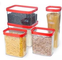 Conjunto De Potes Herméticos Com 5 Unidades