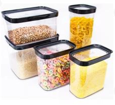 Conjunto De Potes Herméticos Com 5 Unidades