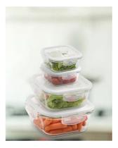 Conjunto De Potes Hérméticos De Vidro Electrolux - 4 Un Cor Transparente