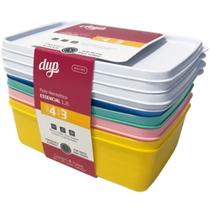 Conjunto de Potes Herméticos Essenciais 1,2L Leve 4 Pague 3 - Dup