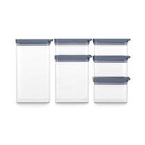 Conjunto De Potes Herméticos Organizadores Electrolux Experience 6 Un. Empilhável Modular Conjunto De Potes Herméticos Organizadores Electrolux Experience 6 Un. Empilhável Modular