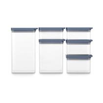 Conjunto de Potes Herméticos Organizadores Electrolux Experience Empilháveis e Modulares 6 Unidades