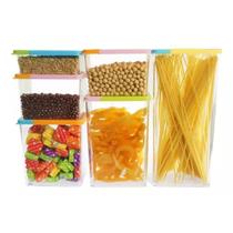 Conjunto de Potes Herméticos Porta Mantimentos com Tampa Dosadora para Cozinha 6 peças 200ml a 1230ml Conjunto de Potes Herméticos Porta Mantimentos com Tampa Dosadora para Cozinha 6 peças 200ml a 1230ml