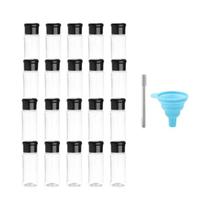 Conjunto De Potes Organizadores De Temperos De Plástico, Saleiro E Pimenteiro, Utensílio De Cozinha