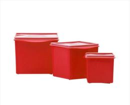 Conjunto de Potes Organizadores Quadrado 3 pçs