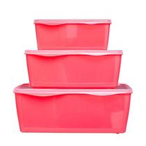 Conjunto de Potes Organizadores Retangular 3 pçs Conjunto de Potes Organizadores Retangular 3 pçs