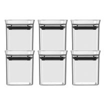 Conjunto de Potes Ou Organizador Hermético Bloock Mini - 150ml com 6 Peças