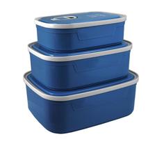 Conjunto de Potes para Alimentos com 3 Peças Concept Mais Jacki Design - AWM21830