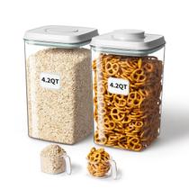Conjunto de Potes para Armazenamento de Alimentos Ankou 4L Herméticos e Livres de BPA