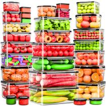 Conjunto de Potes para Armazenamento de Alimentos Panxenaulos 62 Peças Hermético