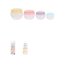 Conjunto de potes para creme 4 peças Conjunto de potes para creme 4 peças