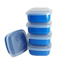 Conjunto de Potes Pequenos de Plástico Para Alimentos Com 50 Peças Coloridos