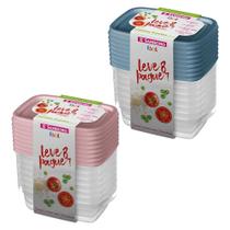 Conjunto De Potes Plástico Sanremo 280ml Leve 16 E Pague 14 Conjunto De Potes Plástico Sanremo 280ml Leve 16 E Pague 14