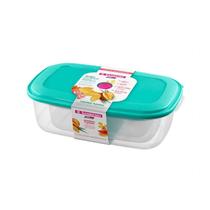 Conjunto de Potes Plásticos Retangulares Altos Vac Freezer Verde 3pçs - Sanremo Conjunto de Potes Plásticos Retangulares Altos Vac Freezer Verde 3pçs - Sanremo