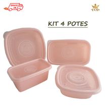 Conjunto de Potes Pop 4 itens - Plasútil