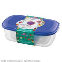 Conjunto de Potes Retangular Vac Freezer Sanremo com 3 Peças Conjunto de Potes Retangular Vac Freezer Sanremo com 3 Peças