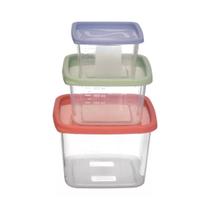 Conjunto de Potes Sanclick PMG Resistentes BPA Free Incolor Conjunto de Potes Sanclick PMG Resistentes BPA Free Incolor