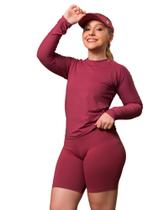 Conjunto De Praia Blusa Uv +short Fitness + Viseira Brinde Moda Praia Evangélico Conjunto De Praia Blusa Uv +short Fitness + Viseira Brinde Moda Praia Evangélico