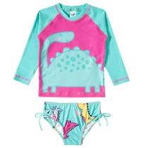 Conjunto De Praia Infantil Com Chapeu Proteção Solar Dina love Tip Top