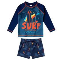 Conjunto De Praia Infantil Sunga E Blusa Proteção Uv50+ B81
