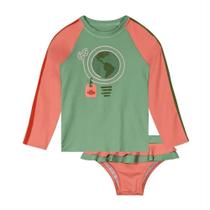 Conjunto de Praia Lilica Ripilica Manga Longa Com FPU Verde Conjunto de Praia Lilica Ripilica Manga Longa Com FPU Verde