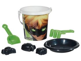 Conjunto de Praia Miraculous Cat Noir - Rosita Conjunto de Praia Miraculous Cat Noir - Rosita