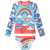 Conjunto de Praia ML Infantil Lilica Ripilica Camiseta ML Calcinha Arco-Íris Feminino REF80104702