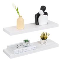 Conjunto de prateleiras flutuantes Fun Memories de 2, 61x20 cm, branco Conjunto de prateleiras flutuantes Fun Memories de 2, 61x20 cm, branco