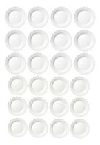 Conjunto De Pratos 12 Rasos 12 Sobremesa Jasmim Restaurante Conjunto De Pratos 12 Rasos 12 Sobremesa Jasmim Restaurante