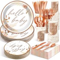 Conjunto de pratos de banho para bebês Dandat, 350 unidades, serve 50 com talheres Conjunto de pratos de banho para bebês Dandat, 350 unidades, serve 50 com talheres