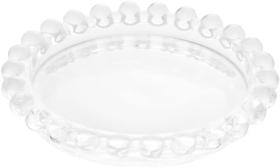 Conjunto de Pratos de Cristal Bolinhas 4 Peças Transparente 10 cm