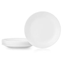 Conjunto de pratos de jantar Corelle Vitrelle de 8 peças Winter Frost White