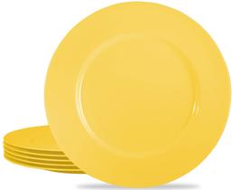Conjunto de pratos de jantar Reston Lloyd Calypso Basics Melamine Lemon