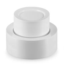 Conjunto de pratos de plástico Munfix 00 White 50 Dinner 50 Dinner 50 Dessert