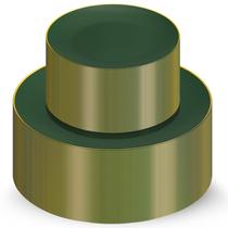 Conjunto de pratos de plástico Munfix 100 Green Gold 50 Dinner 25 cm 50 Sobremesa 19 cm