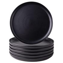 Conjunto de pratos de salada para jantar, AmorArc Ceramic, 21,6 cm, borda ondulada, 6 unidades Conjunto de pratos de salada para jantar, AmorArc Ceramic, 21,6 cm, borda ondulada, 6 unidades