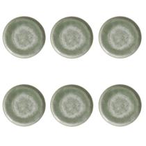 Conjunto de Pratos de Sobremesa 06 Peças Bio Moss Porto Brasil Conjunto de Pratos de Sobremesa 06 Peças Bio Moss Porto Brasil