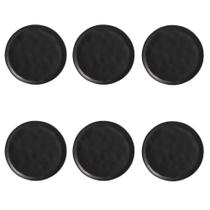 Conjunto de Pratos de Sobremesa 06 Peças Bio Preto Matte Porto Brasil